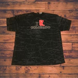 State of Mine I Love Colorado Shirt State Of Mine Map Allover Shirt Vintage